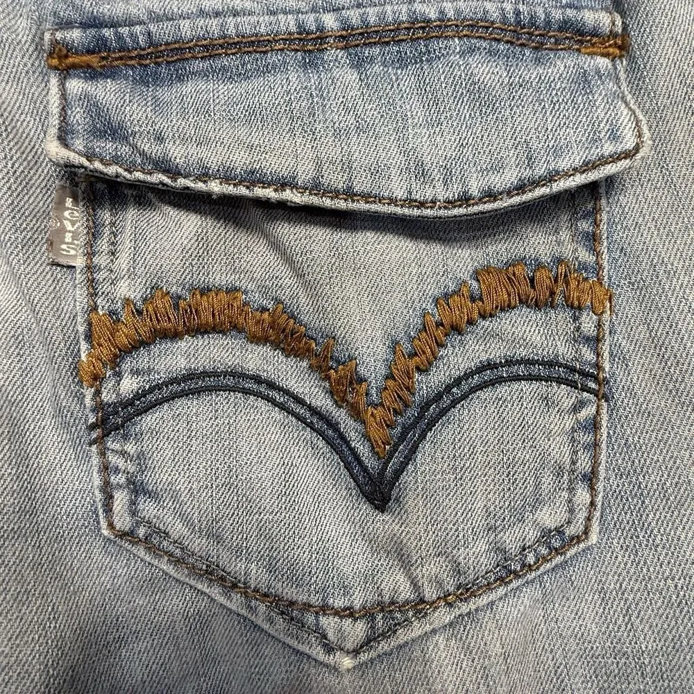 Vtg 90s Levi’s SilverTab Distressed 31x30 Great Pocket Grunge Skater Silver Tabs